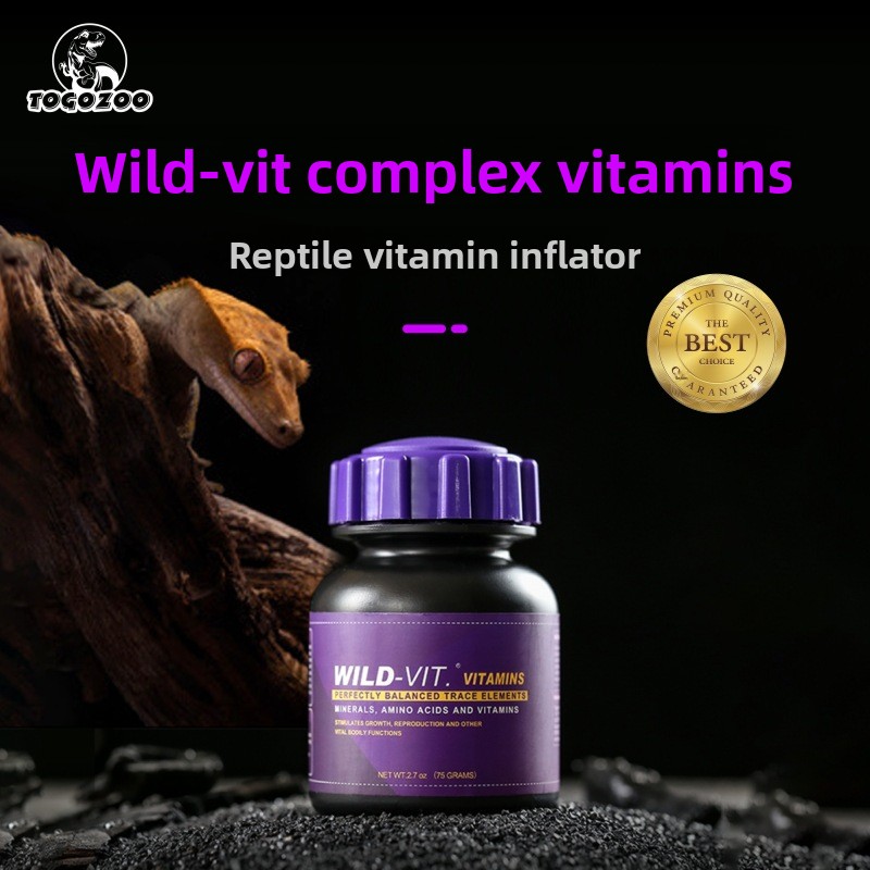 Calcium Powder Reptile - TOGOZOO WILD-VIT Pó de cálcio para