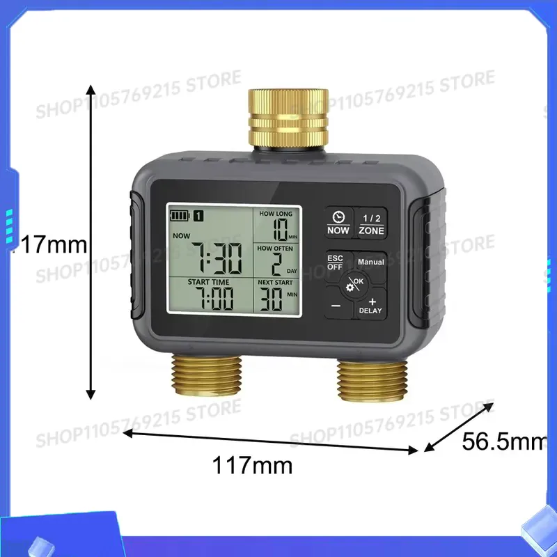 Timer Dual Outlet - Controlador de Irrigação Inteligente para Jardim,