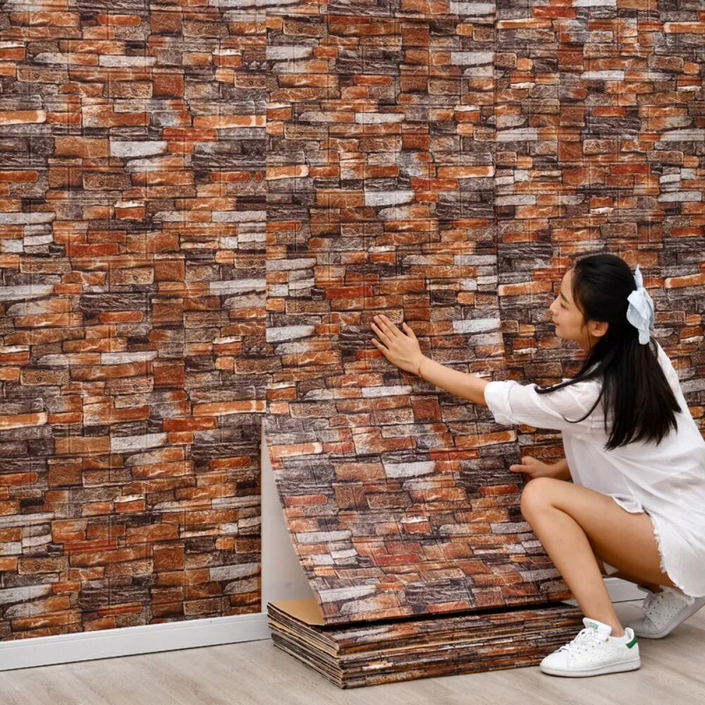 Painéis de Parede 3D Tijolo Pa - Pvc Panel Background avaliação e preço