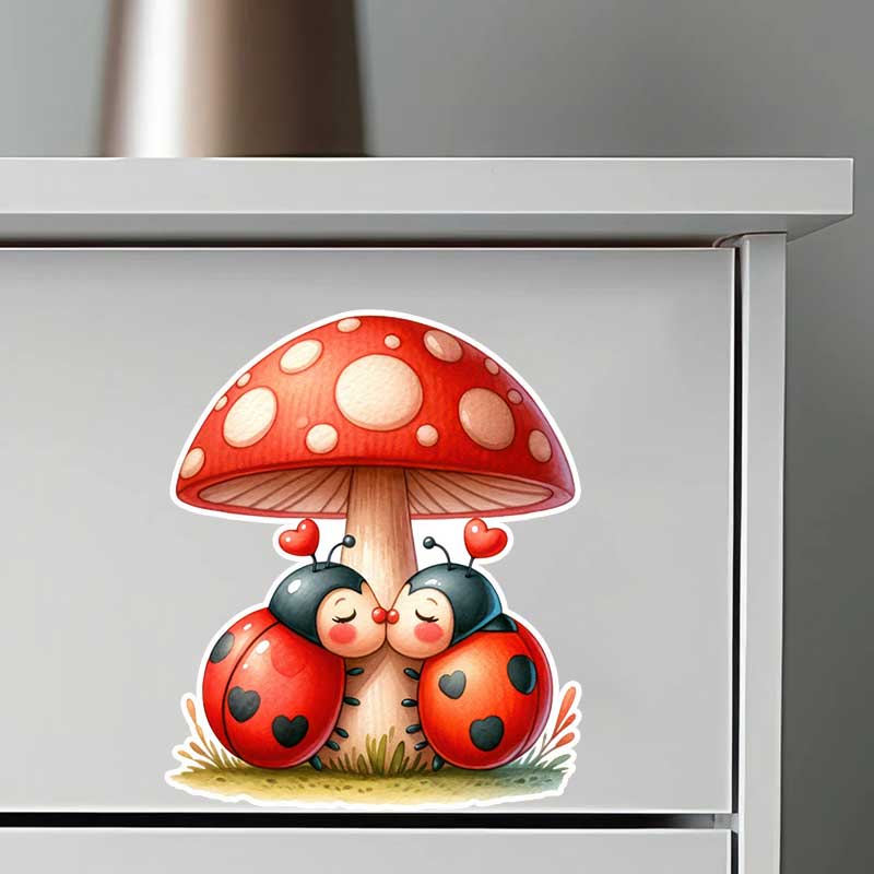 Adesivos de parede joaninha fo - Pvc Panel Background avaliação e preço
