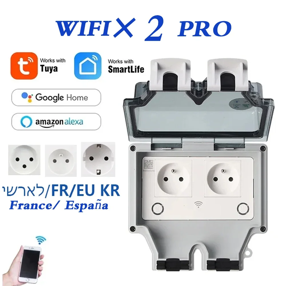 Tuya tomada de parede elétrica - Timer Dual Outlet avaliação e preço